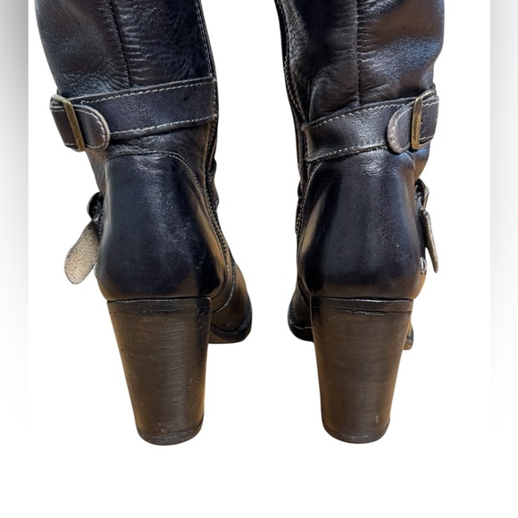 Bed Stu Black Heeled Boots - Picture 7 of 14